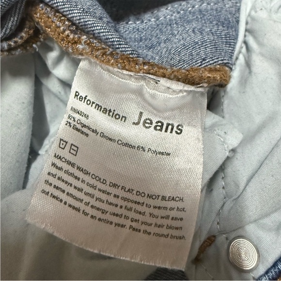 Reformation Slim Straight Jeans - Picture 2 of 5